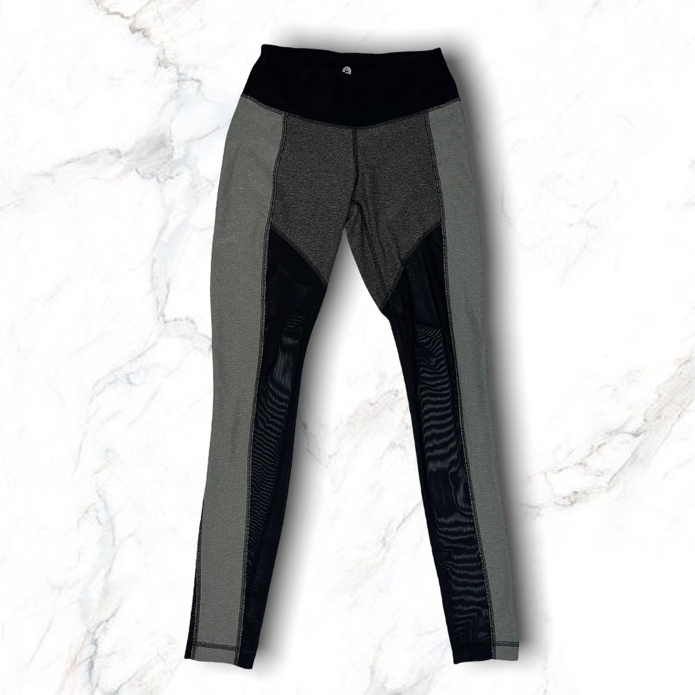 90 Degree by Reflex Grey/Black Colorblock Leggings